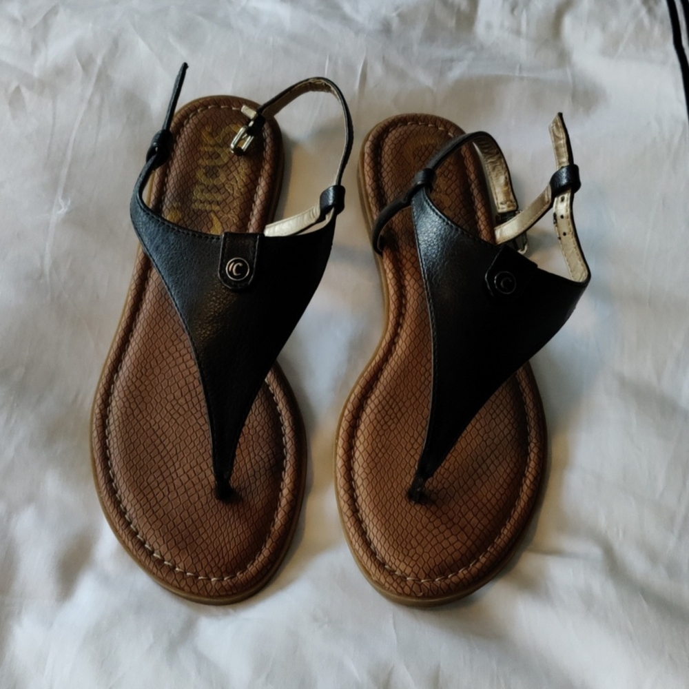 Circus by Sam Edelman Black and Tan Sandals